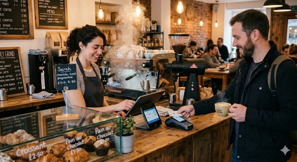 Coffee shop scene